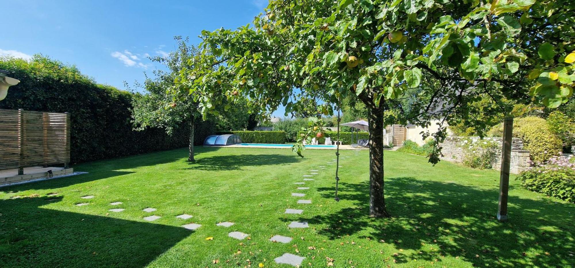 Gite 4 Personnes Avec Piscine Et Bain Nordique Proche Des Plages Du Debarquement Le Manoir  Exterior foto